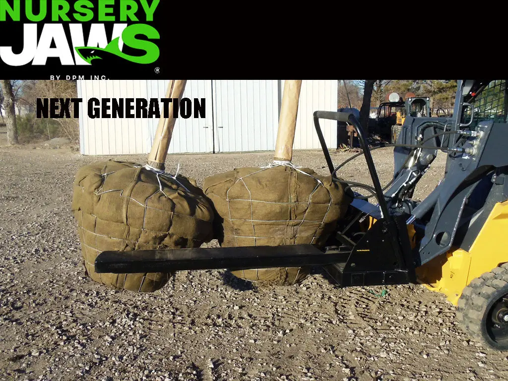Dpm Next Generation Nursery Jaw Tree Forks For Machines With Universal Skid Steer Coupler 1