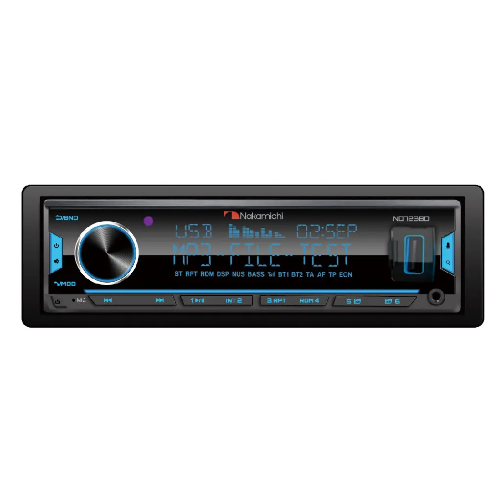 Nakamichi Headunit Nq-732Bd 1Din Stereo With Built-In Amplifier App Control 1