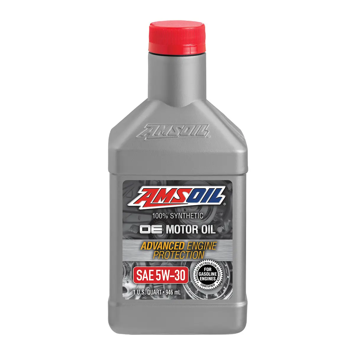 Amsoil 100% Synthetic Oe Gasoline Oil 5W30 1 Quart 1