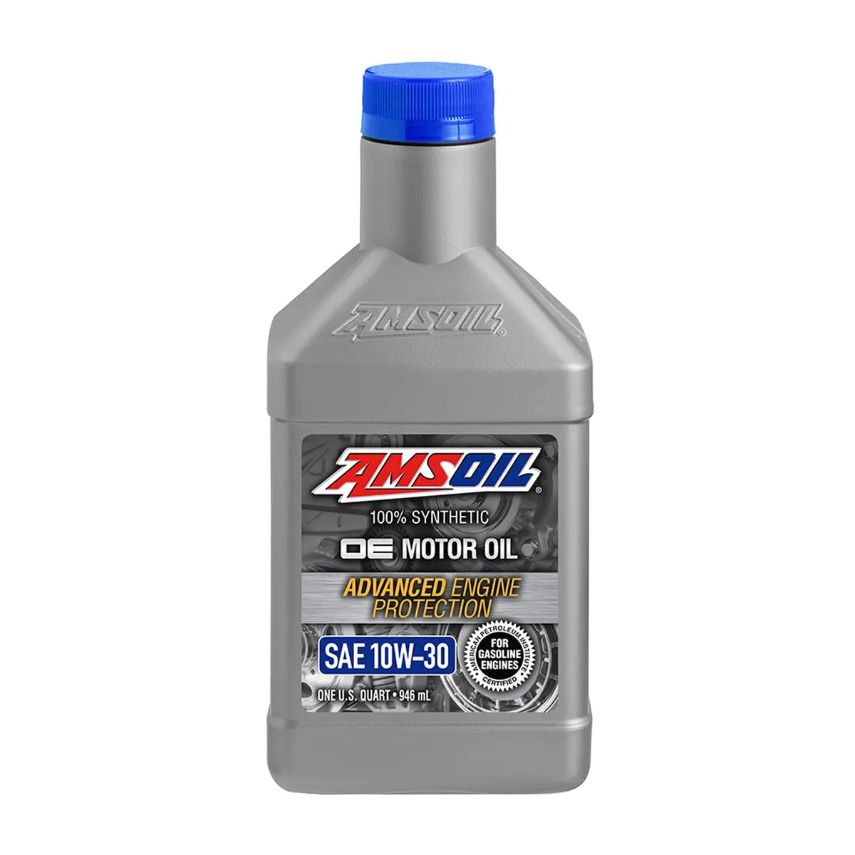 Amsoil 100% Synthetic Oe Gasoline Oil 10W30 1 Quart 1