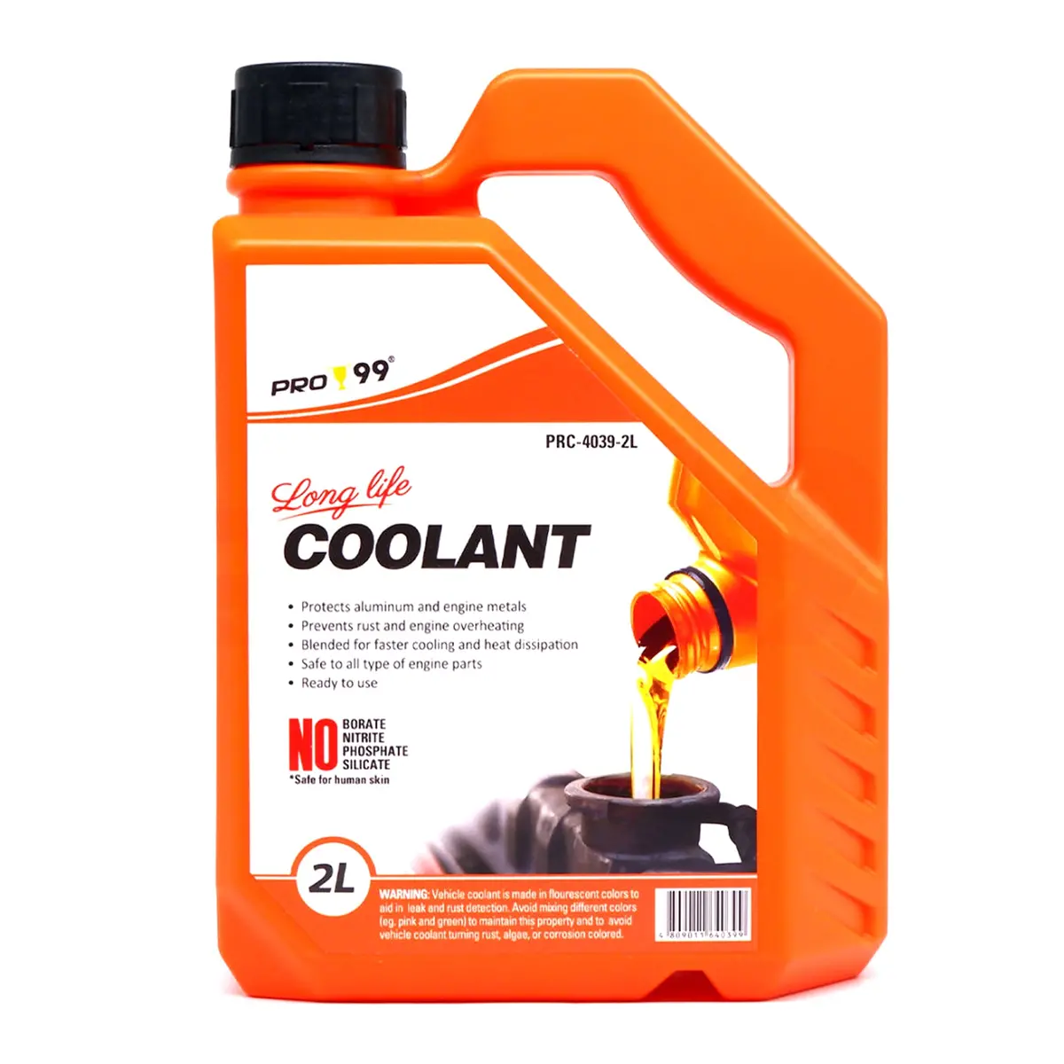 Pro-99 Long Life Coolant Orange 2 Liters 1