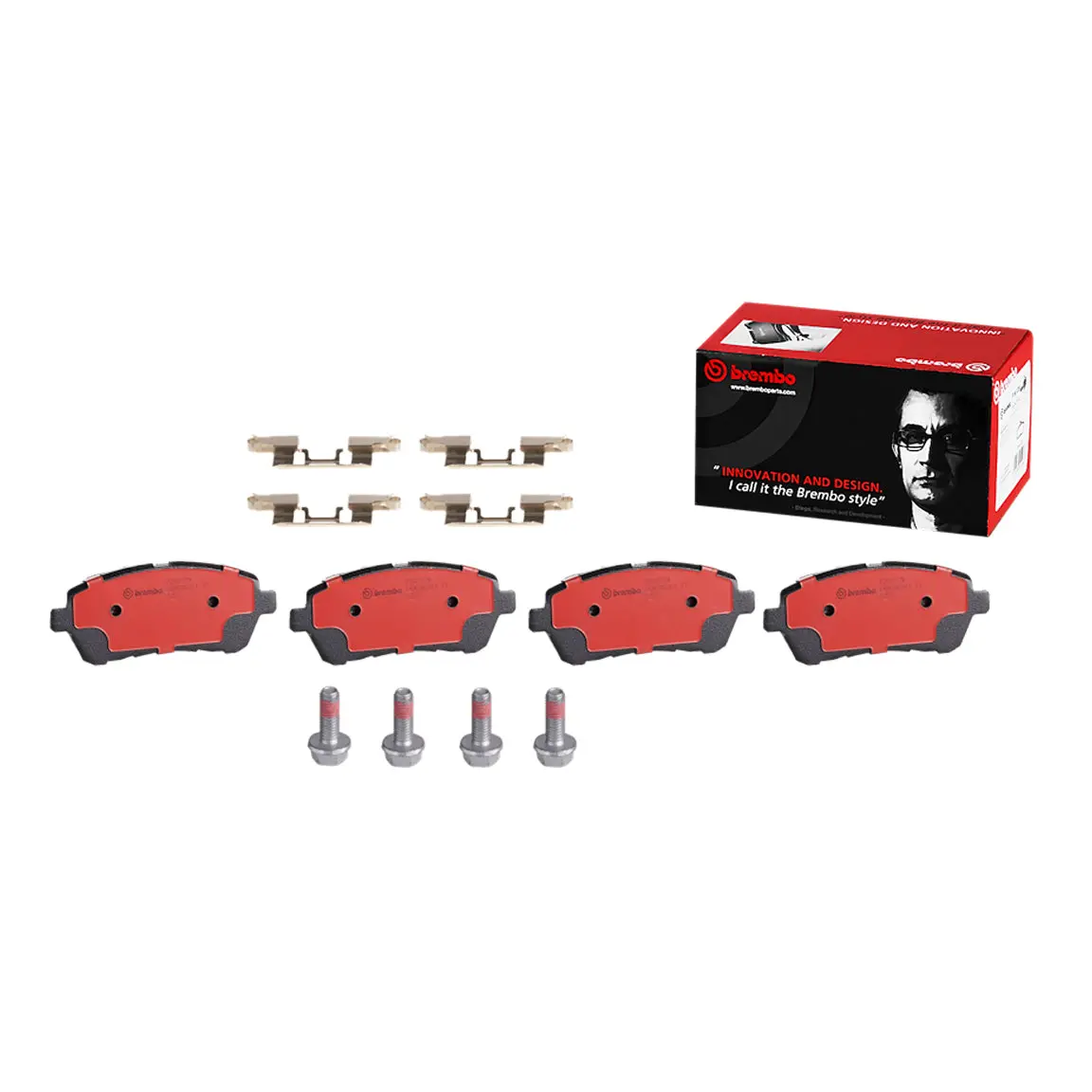 Brembo Front Ceramic Brake Pad P24072n For Ford Fiesta 2008-2017, Mazda 2 2007-2014 1