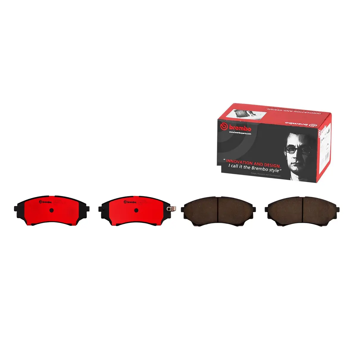 Brembo Front Ceramic Brake Pad P24086n For Ford Everest 2003-2015, Ranger 2006-2011 1