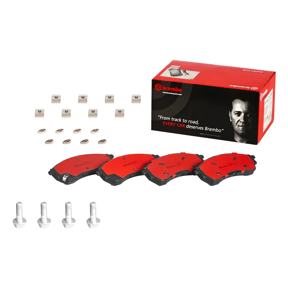 Brembo Front Ceramic Brake Pad P24207n For Ford Everest 2016-2022, Ranger Raptor T6 2018-2022 1
