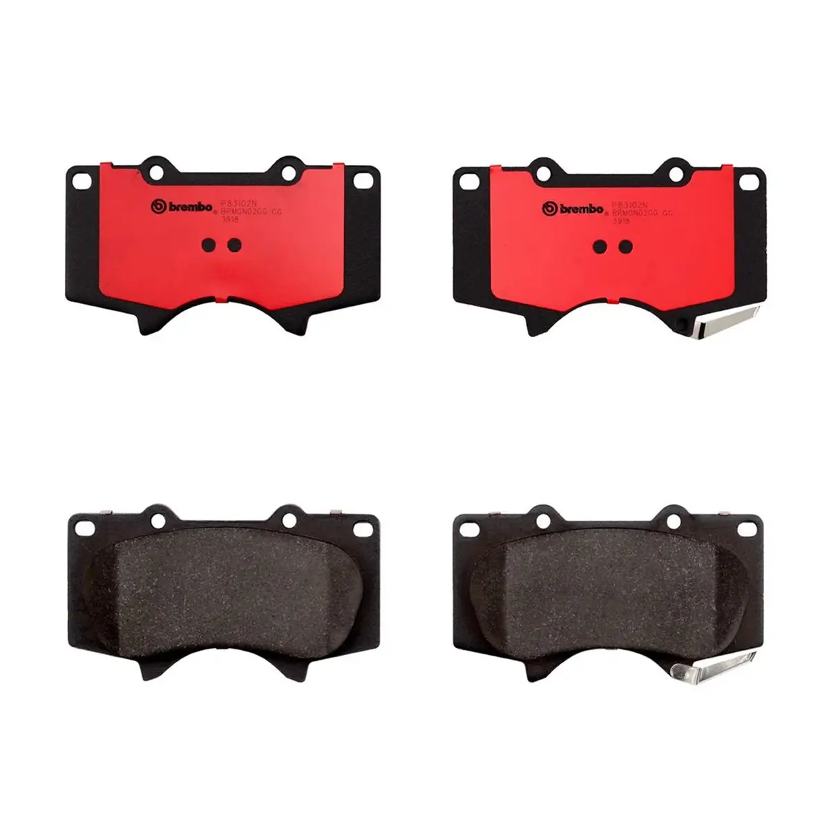 Brembo Front Ceramic Brake Pad P83102n For Toyota Fortuner 2016-, Hilux 2016-Up 2