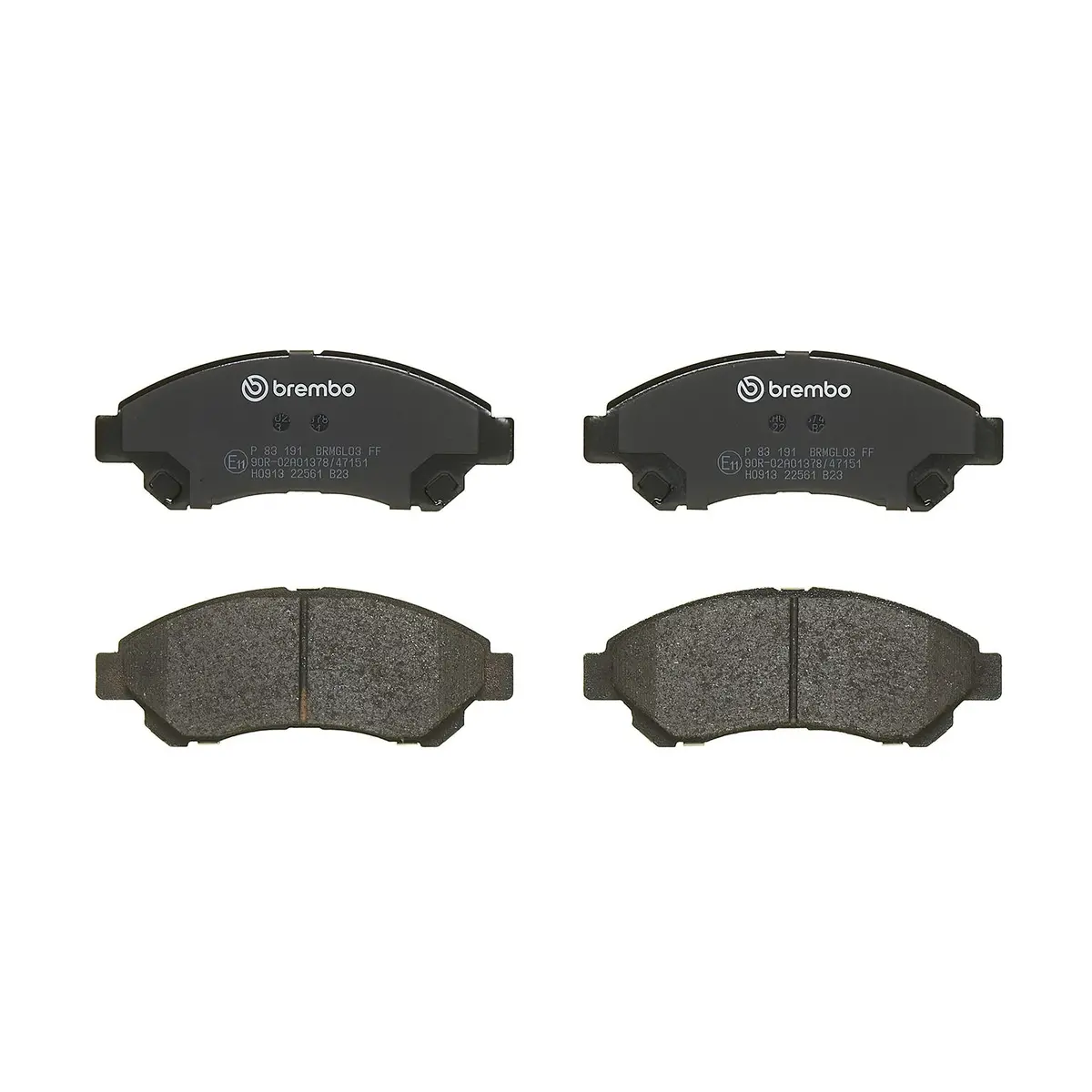 Brembo Front Ceramic Brake Pad P83191n For Toyota Veloz, Lite Ace 2
