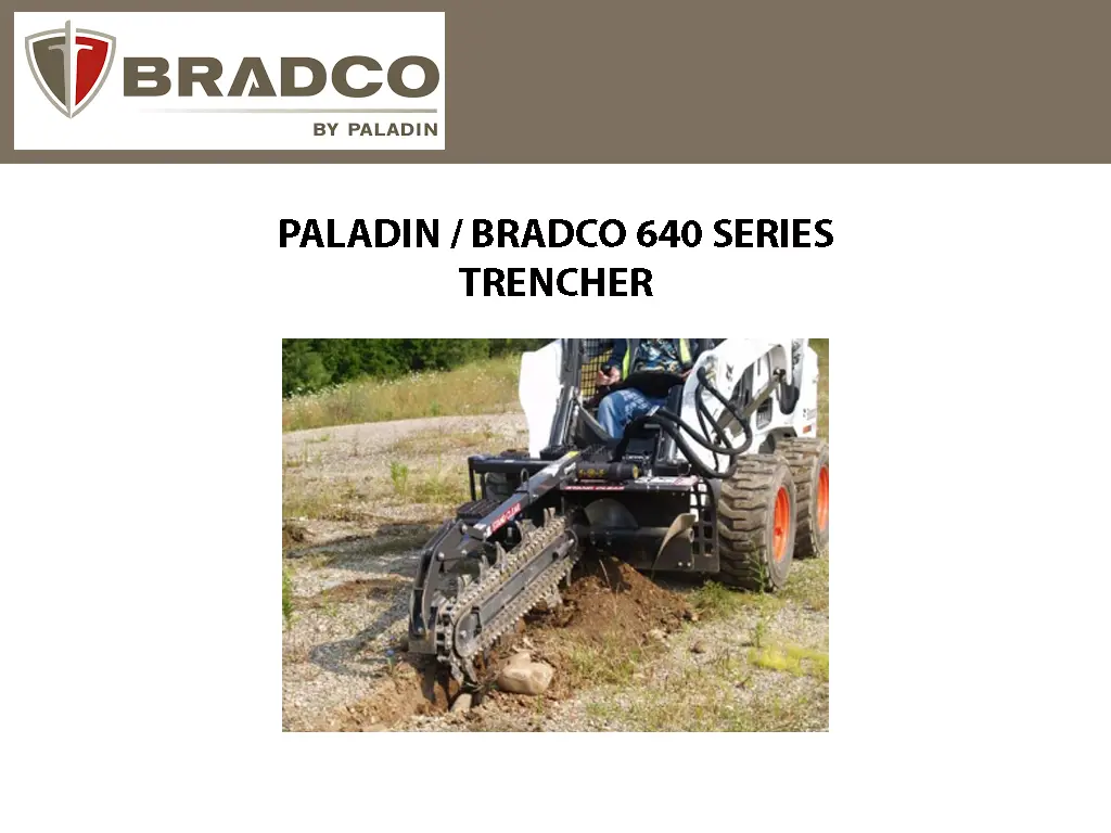Paladin / Bradco Trencher 640 Series 1