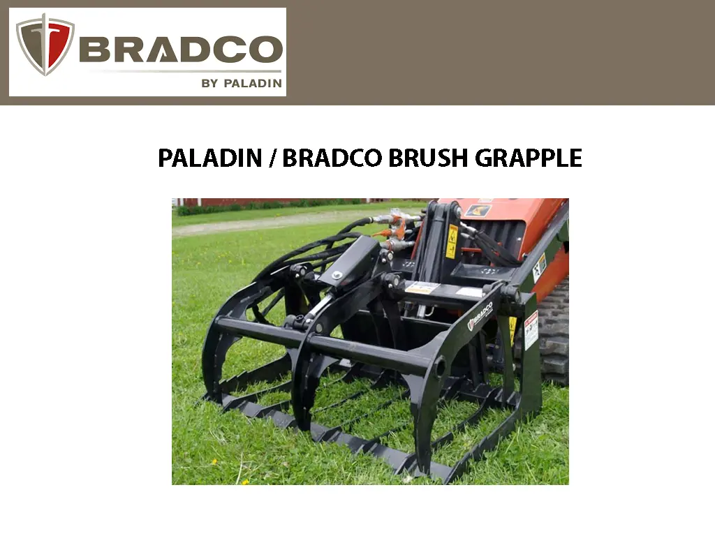 Paladin / Bradco  Brush Grapple For Mini Skid Steers 1