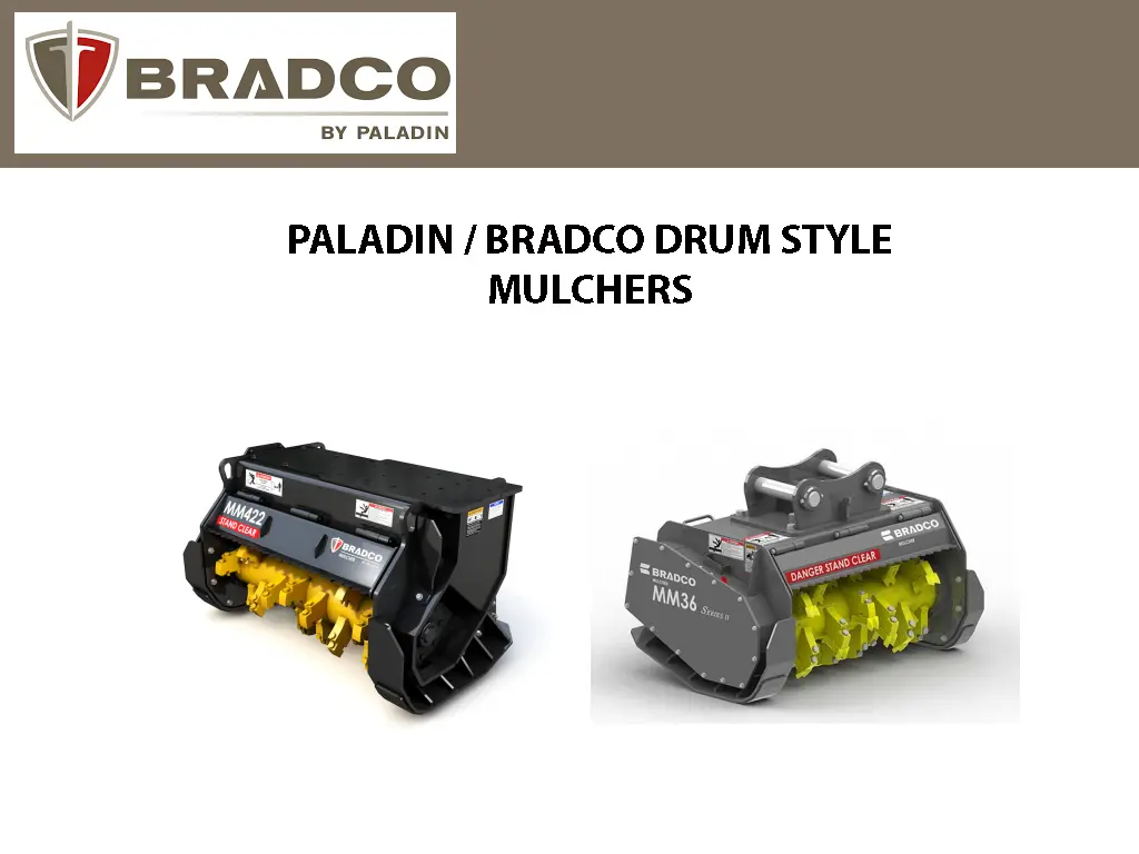 Paladin / Bradco Drum Style Mulcher For Excavators 1