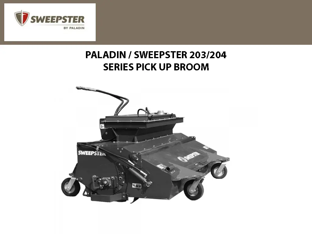 Paladin Pickup Broom, 203 & 204 Series, Cs 1