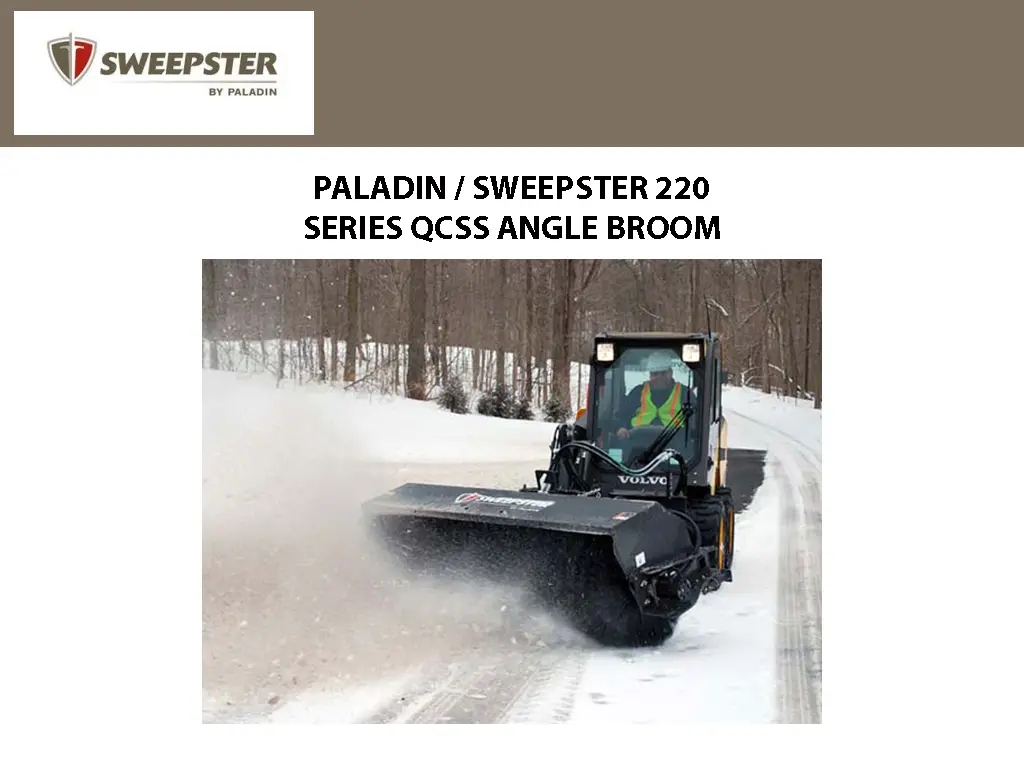 Paladin / Sweepster Qcss Manual Angle Broom 220 Series, Poly-Wire Brush 1