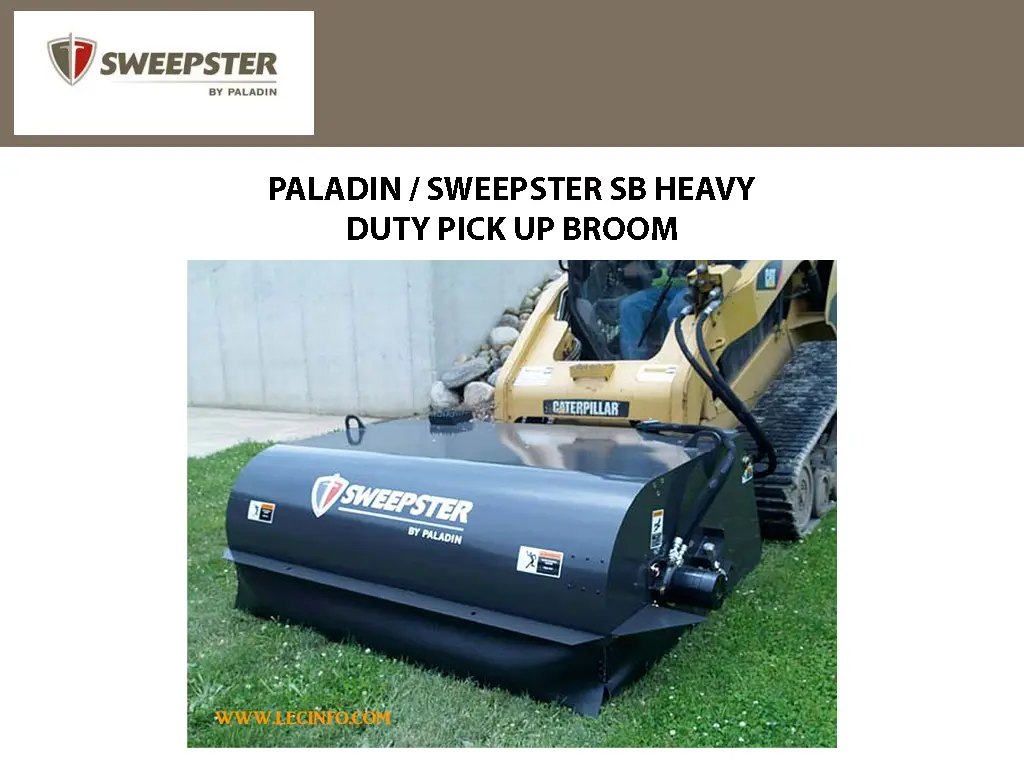 Paladin / Sweepster Sb Heavy Duty Pick Up Broom For Skid Steer, 15 To 25 Gpm Range 1