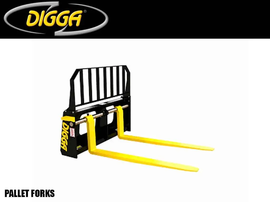 Digga Pallet Forks For Skid Steer Loader 1