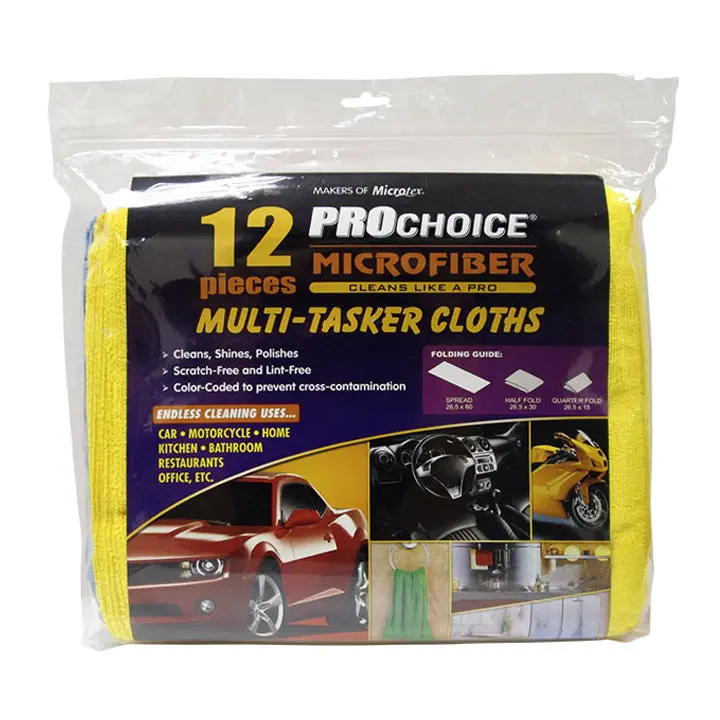 Prochoice Microfiber Multi-Tasker Cloth X 12 Violet 10.5In X 24In 1