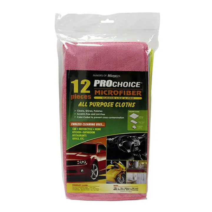 Prochoice Microfiber All Purpose Cloth X 12 Large 16In X 16In 1
