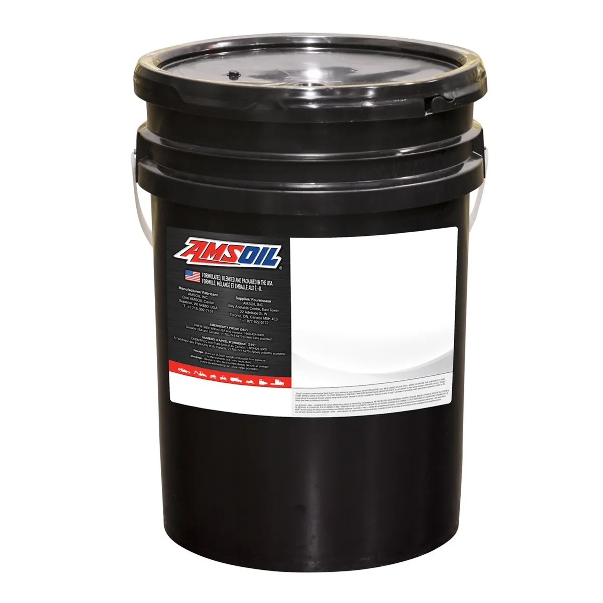 Amsoil 100% Synthetic Compressor Oil Iso 46 5 Gallon/1 Pail 1