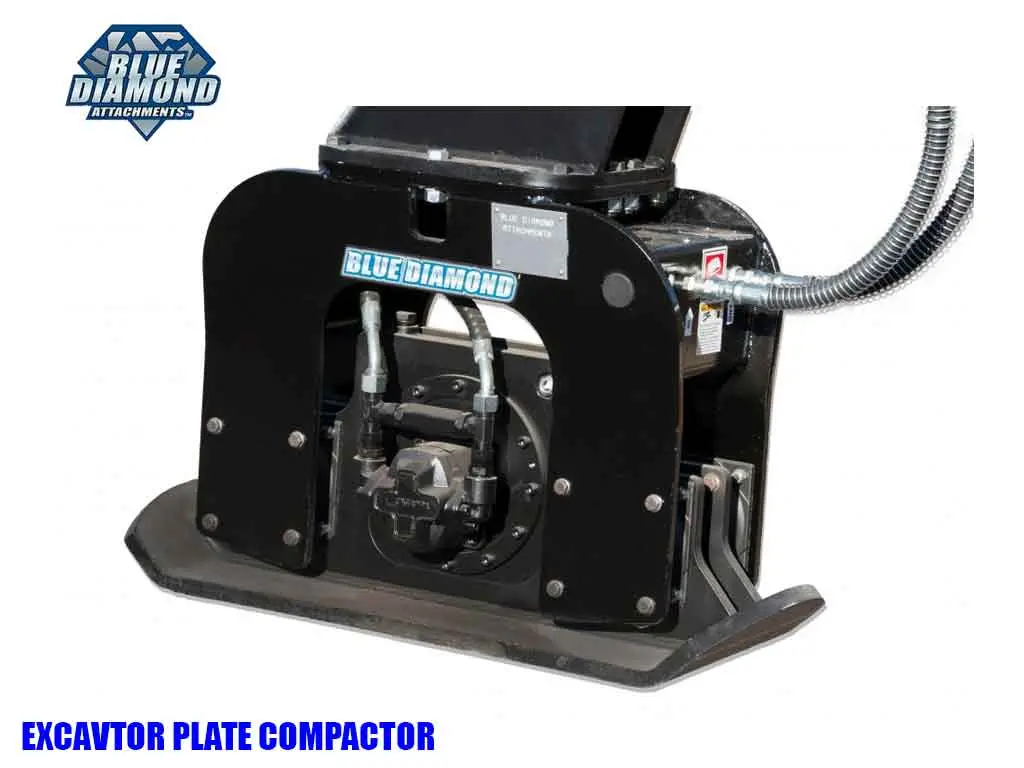Blue Diamond Plate Compactor For Mini Excavator 1