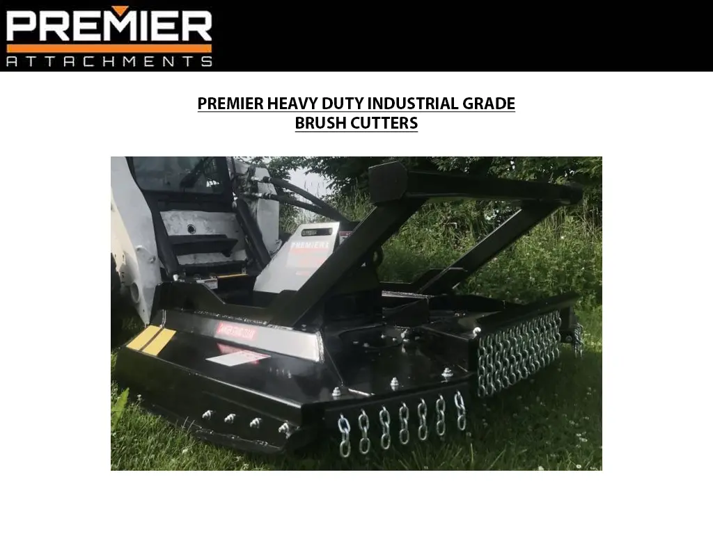 Premier Heavy Duty Industrial Grade Open Front Carbide Bottom Brush Cutter With Piston Pump For Skid Steers 1