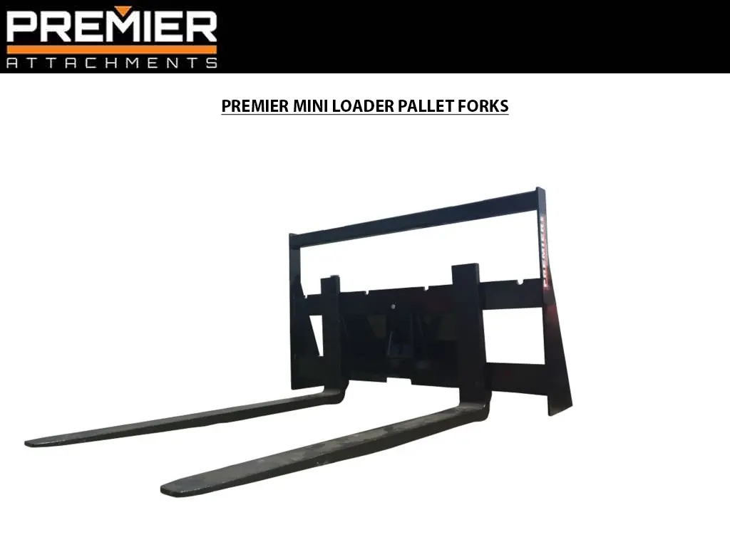 Premier Pallet Forks For Mini Loaders 1
