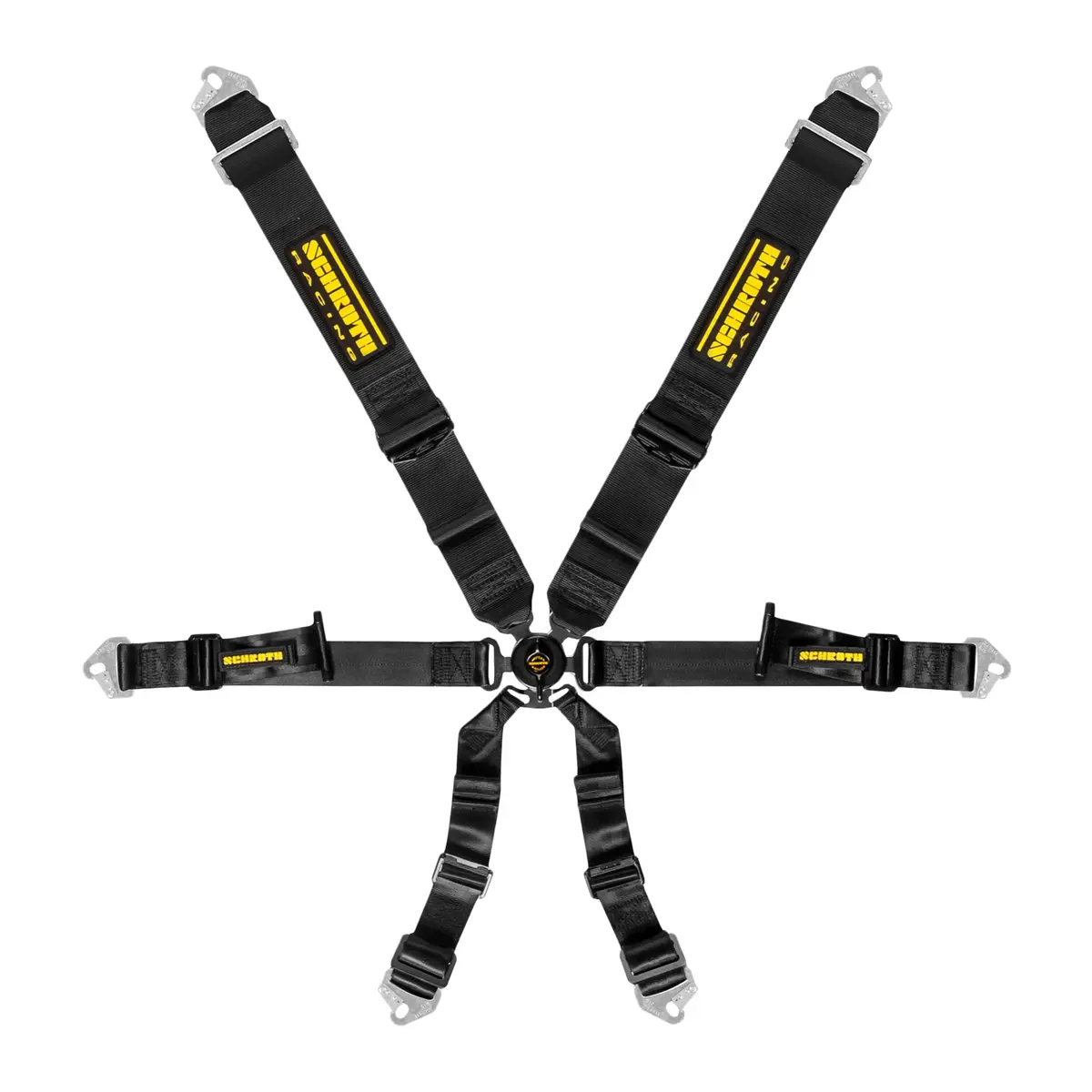 Schroth Racing Harness 6Pt Profi 3X2 Pull Down Black 1