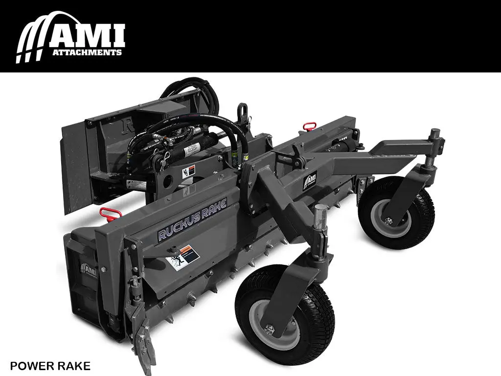 Ami Hydraulic Power Rake For Skid Steer 1