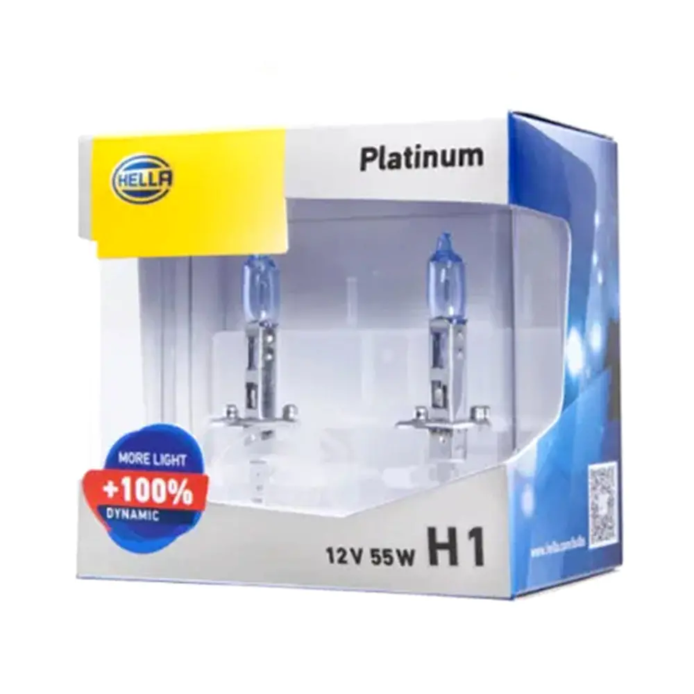 Hella Performance Platinum Halogen Bulb H1 55W 12V 1
