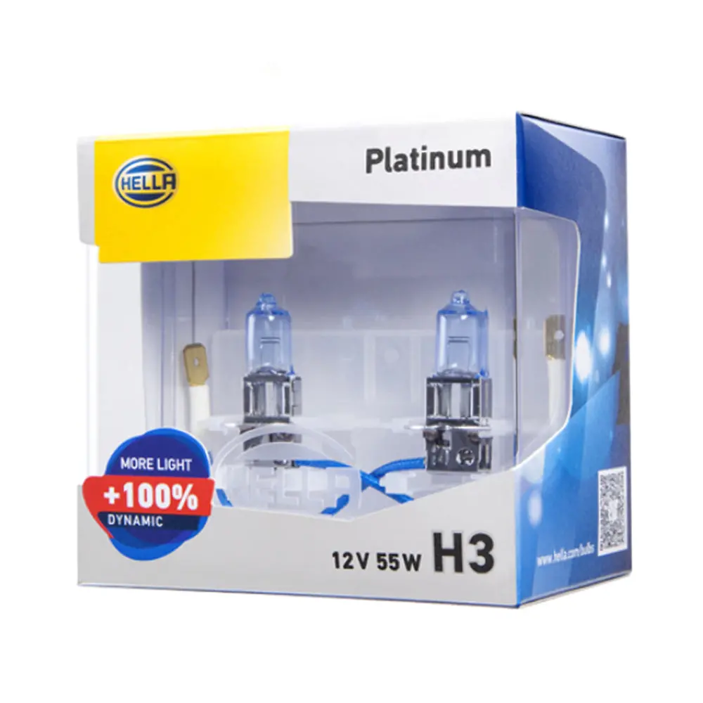 Hella Performance Platinum Halogen Bulb H3 55W 12V 1