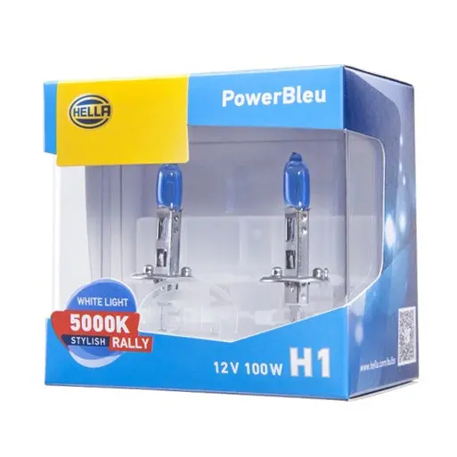 Hella Performance Powerbleu Halogen Bulb H1 100W 12V 1