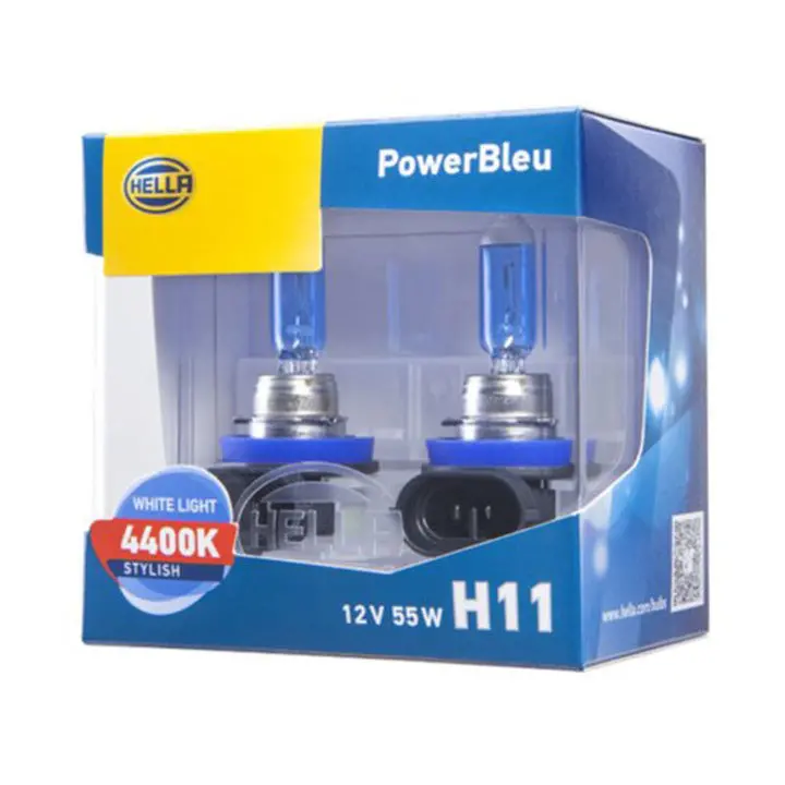 Hella Performance Powerbleu Halogen Bulb H11 55W 12V 1
