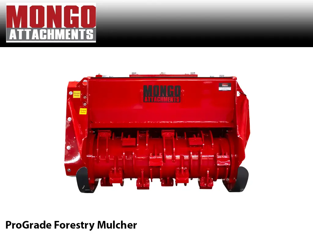 Mongo Prograde Forestry Drum Mulcher For 7000 - 28000 Lbs. Excavators 1