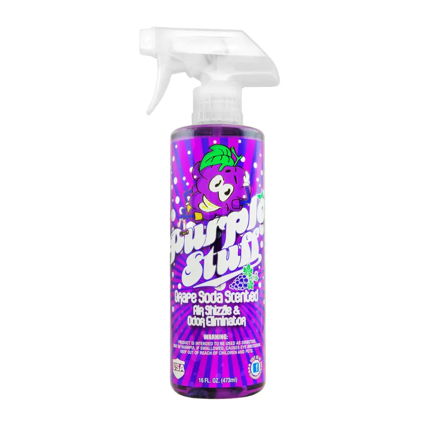Chemical Guys Air Freshener And Odor Eliminator Purple Stuff Grape Soda Scent 16 Oz. 1