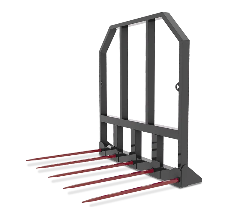 Hla Five Prong Bale Spear And Rigid Frame For Tractors 1