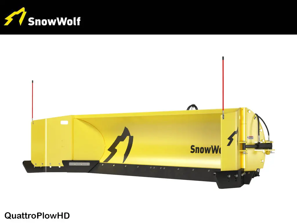Snowwolf Quattroplowhd Auto Wing Plow For Wheel Loaders 15,000  – 30,000 Lbs. 1