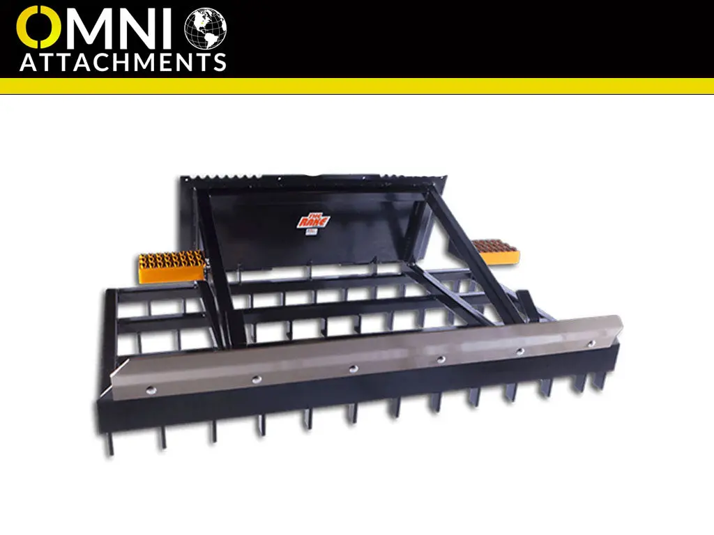 Omni Attachments Rake For Skid Steer Loader 1