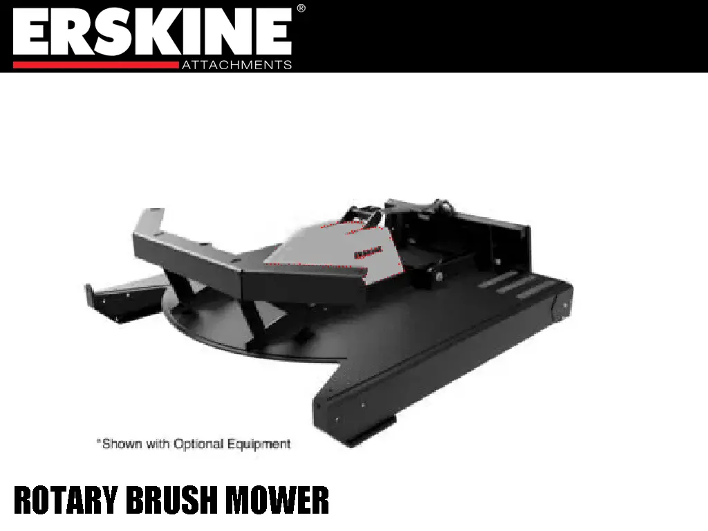 Erskine Rotary Brush Mower With Float And Tilt For Skid Steers 1