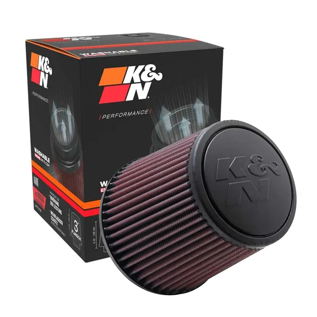 K&N Universal Clamp-On Air Filter Re-0930 3" Inlet, 6" Height 1