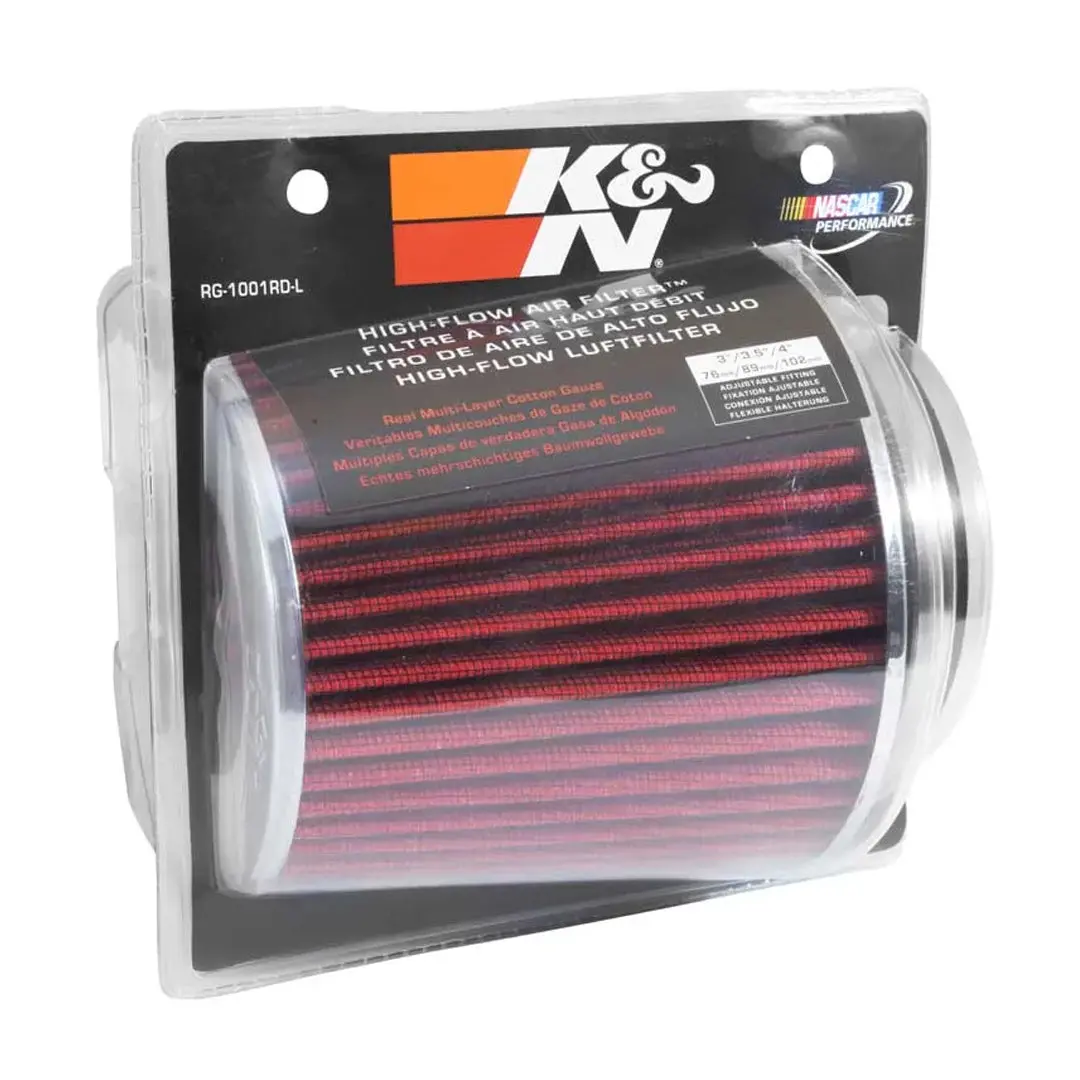 K&N Universal Chrome Filter Multi Lingual Rg-1001Rd-L 1