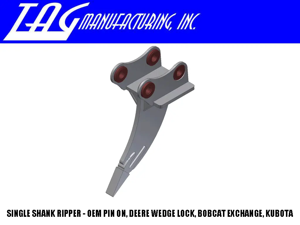 Tag Single Shank Ripper For 2500 To 160,000 Lbs. Excavators With Multiple Mounting Options 1