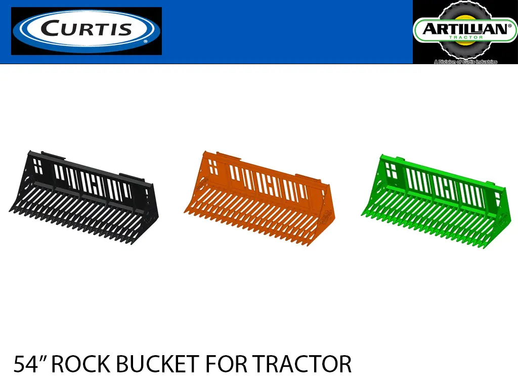 Curtis / Artillian 54" Rock Bucket For Tractors 1