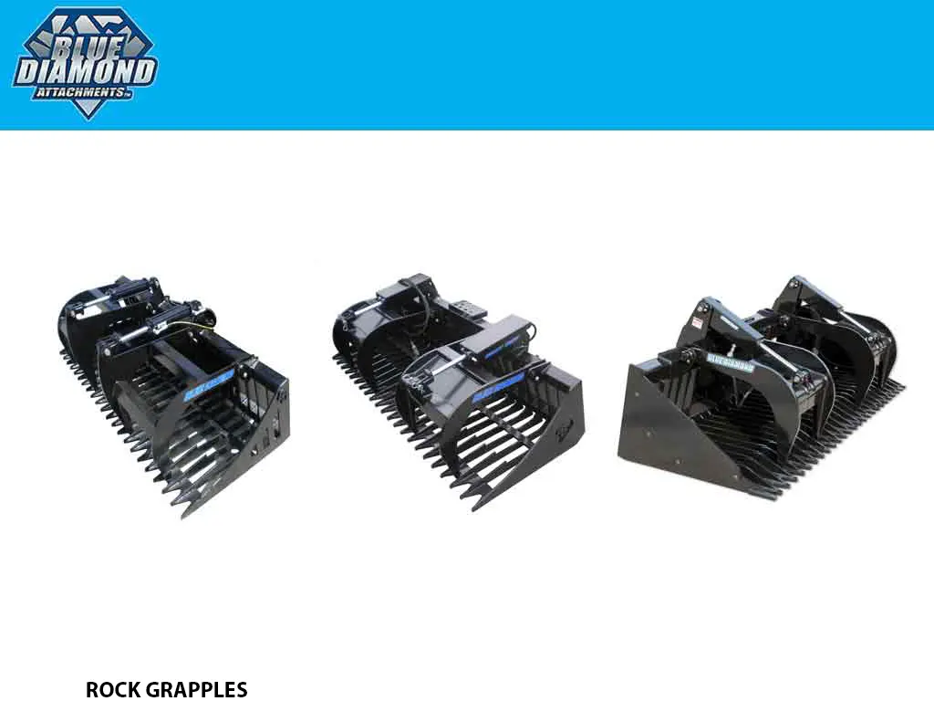 Blue Diamond Rock Grapple For Skid Steers 1