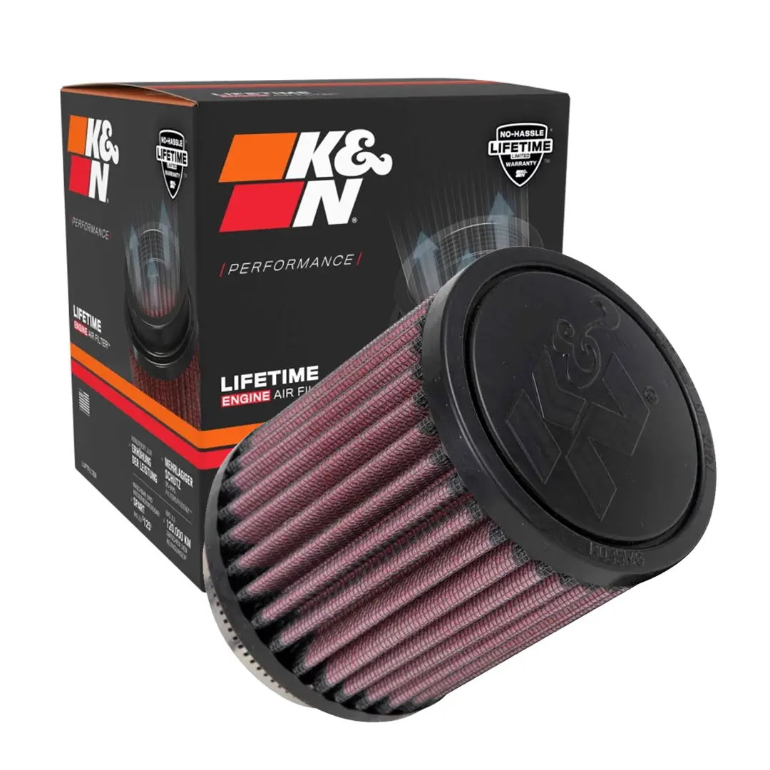 K&N Universal Clamp-On Air Filter Ru-0800 2.438" Inlet, 4" Height 1