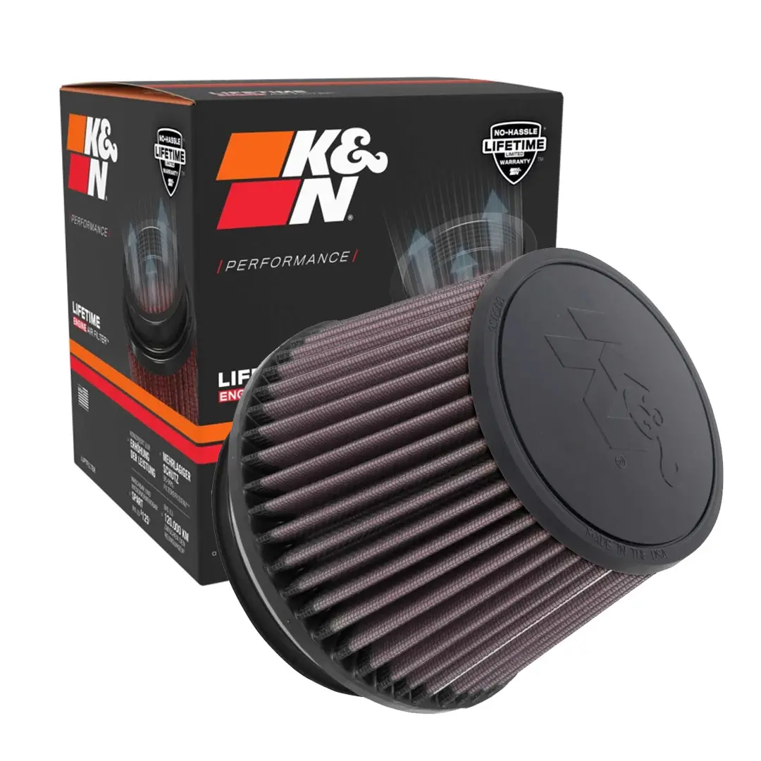 K&N Universal Clamp-On Air Filter Ru-1005 4.5" Inlet, 4.5" Height 1