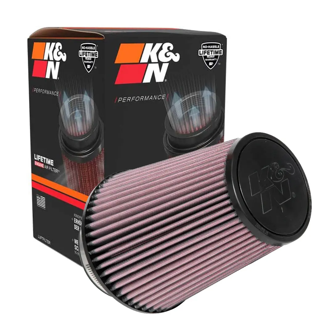 K&N Universal Clamp-On Air Filter Ru-1027 4" Inlet, 8" Height 1