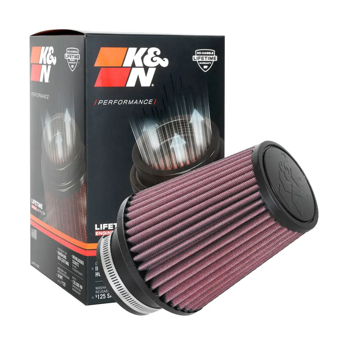 K&N Universal Clamp-On Air Filter Ru-1039 3" Inlet, 6" Height 1