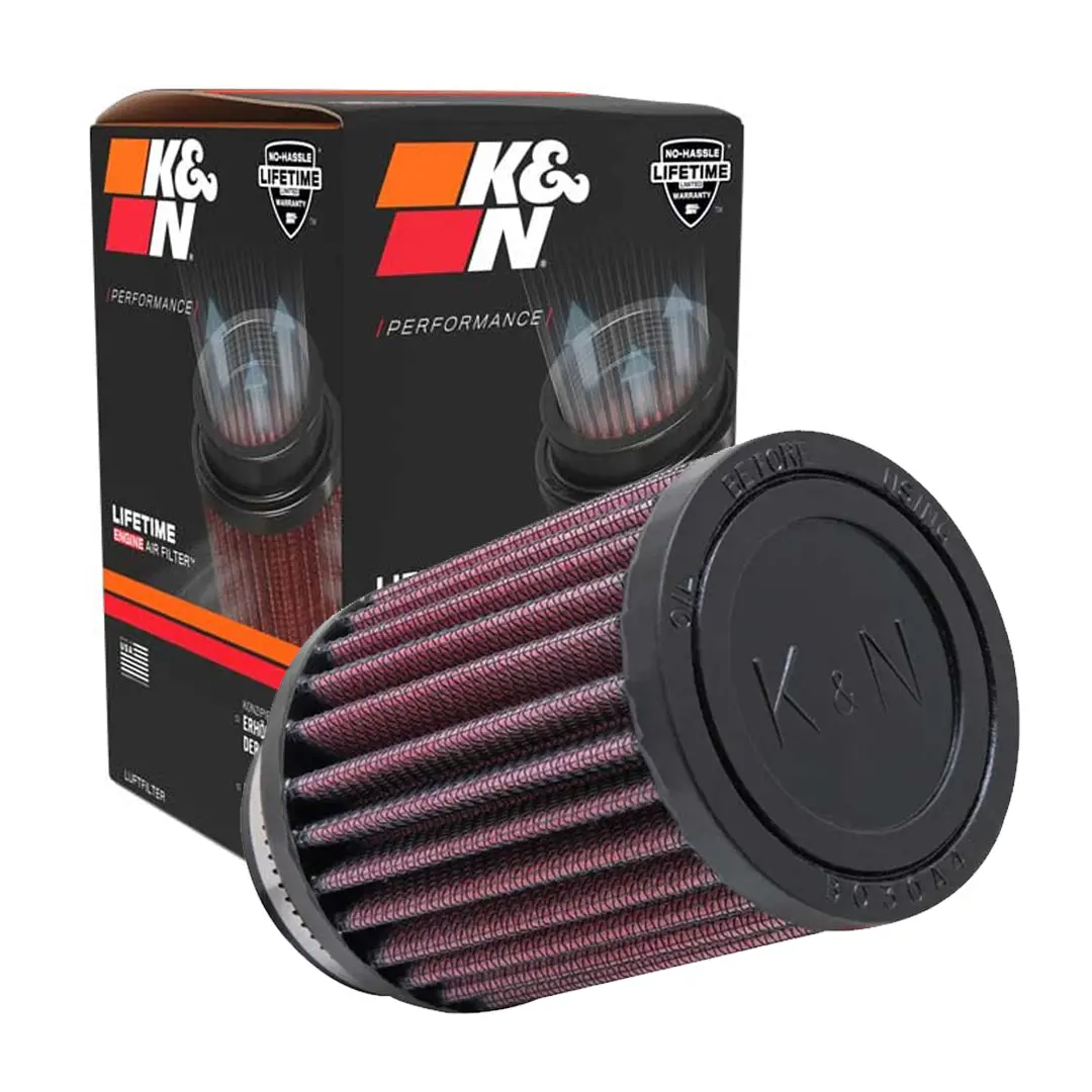 K&N Universal Clamp-On Air Filter Ru-1280 1.8" Inlet, 4" Height 1
