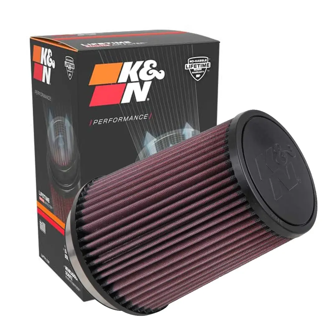 K&N Universal Clamp-On Air Filter Ru-2590 4" Inlet, 7" Height 1
