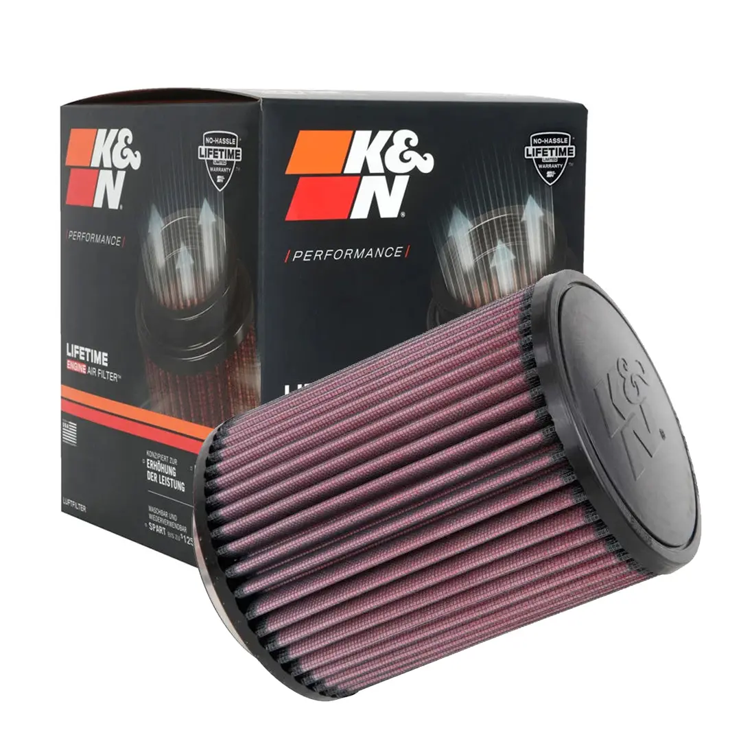 K&N Universal Clamp-On Air Filter Ru-2820 3" Inlet, 6.5" Height 1