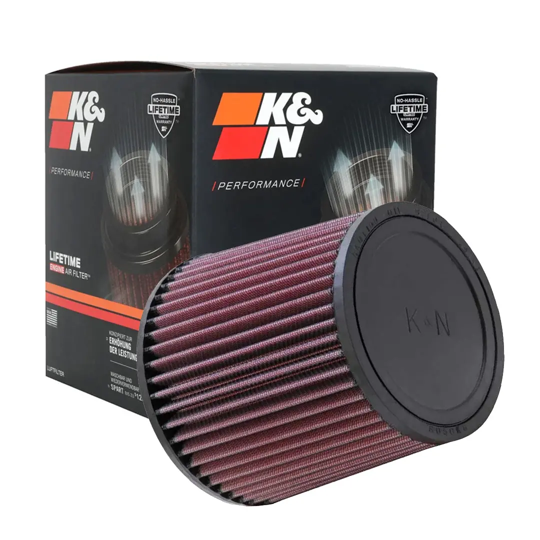 K&N Universal Clamp-On Air Filter Ru-3480 4.5" Inlet, 6.5" Height 1