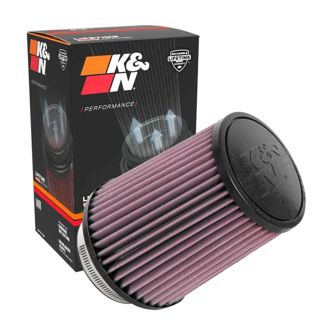 K&N Universal Clamp-On Air Filter Ru-4630Xd 3.5" Inlet, 6.5" Height 1