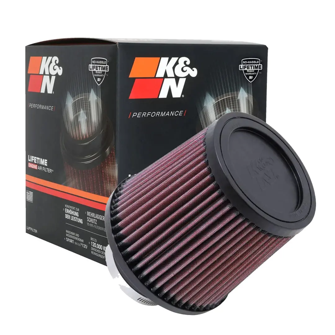 K&N Universal Clamp-On Air Filter Ru-4990 3" Inlet, 5.563" Height 1